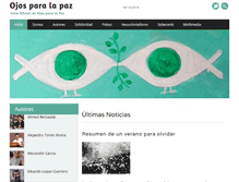 Tablet Screenshot of ojosparalapaz.com